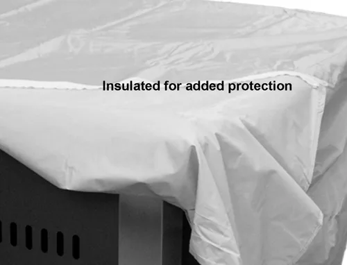 Vista 3 de Hiland HVD-TTCV-B - Cubierta para calentador de mesa resistente al agua, 39 - negro