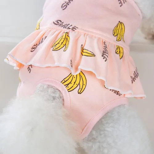 Vista 3 de 2 piezas de pañales para perro con tirante, lavables, sanitarios, reutilizables, pantalones sanitarios para cachorros, ropa interior para mascotas