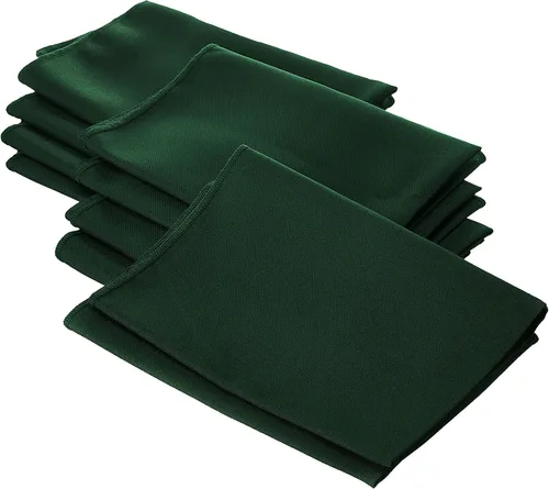 Vista 33 de LA Linen Paquete de 10 servilletas de popelina de poli, servilletas de tela suave, servilletas lavables y reutilizables, servilletas de mesa