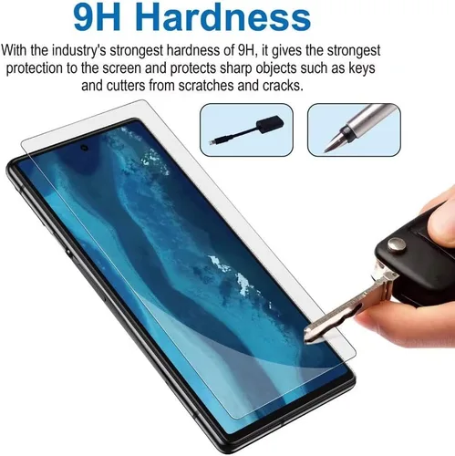 Vista 6 de [Compatible con huellas dactilares] [2 unidades] de vidrio templado para Google Pixel 6 protector de pantalla [2021], con [alineación] diseñado
