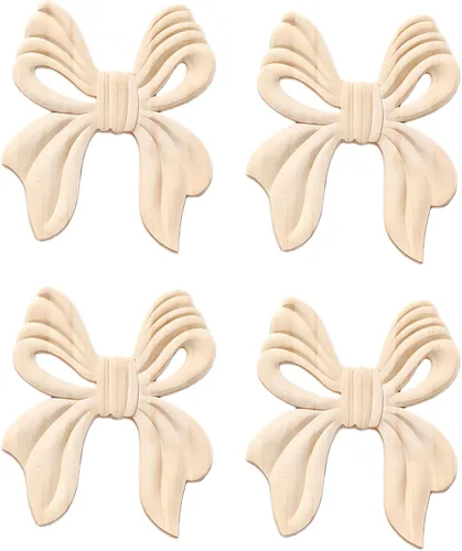 Vista 16 de 4PCS madera tallada Onlay Appliques DIY decoración de muebles, 05