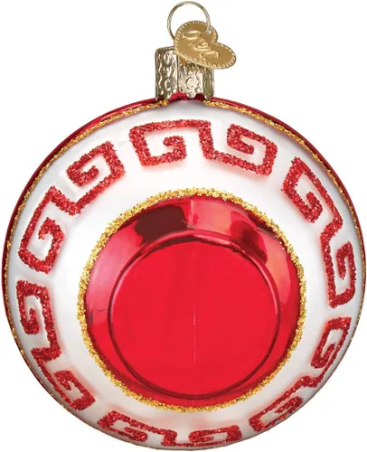 Vista 3 de Old World Christmas Tazón de adornos de vidrio soplado de ramen para árbol de Navidad
