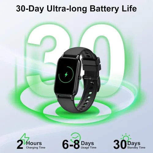 Vista 7 de Reloj inteligente para hombres y mujeres, reloj inteligente de 1.57 pulgadas (respuesta/hacer llamadas), rastreador de actividad física con más