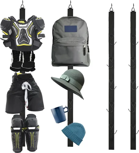Vista 8 de Percha de hockey portátil colgante Dryig Rack Regalos para el hogar y al aire libre Uso en hockey sobre hielo, patinaje, fútbol, camping, pesca, 5