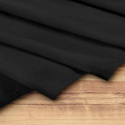 Vista 3 de 1Pc Ruffled Bed Skirt Twin Size Black Color 14 Inch Drop 600 Thread Count Dust Ruffle with Platform, Wrinkle and Fade Resistant
