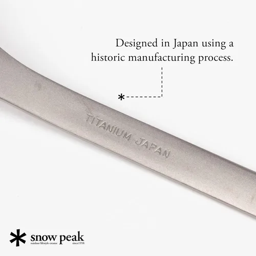 Vista 4 de Snow Peak Tenedor de titanio para uso en exteriores, portátil y duradero, paquete de 4 Assorted 4-Pack