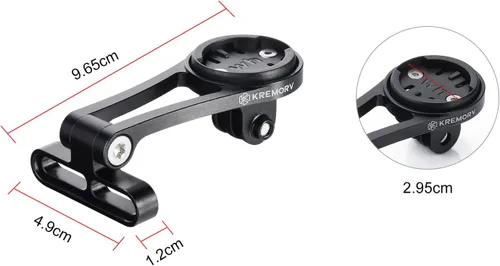 Vista 4 de Soporte de bicicleta para Wahoo Elemnt, Bolt, Roam, Mini - Soporte de computadora de bicicleta de aleación de aluminio ajustable