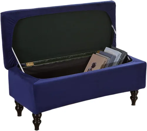 Vista 32 de FUANGUI Funda para Otomán Elástica de Almacenamiento Funda para Banco Otomán Impresa Plegable Banco de Almacenamiento Funda para Otomán Reposapiés