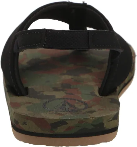 Vista 3 de Volcom Sandalia Victor unisex para niños grandes, gris, azul , 9