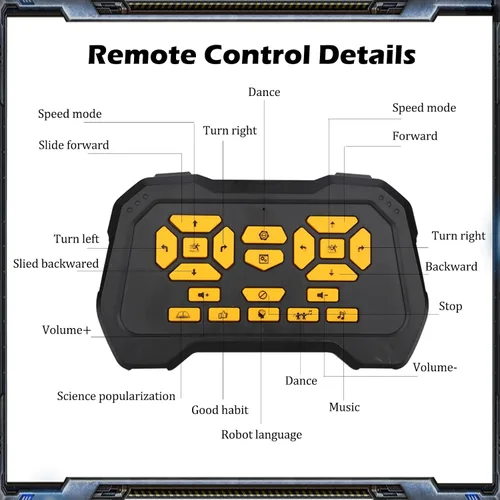 Vista 11 de Robot de juguete RC para niños de 3, 4, 5, 6, 7, 8, robot programable inteligente con detección de gestos, robot de control remoto para niños