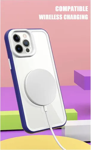 Vista 5 de Losin Funda protectora compatible con iPhone 14 Pro Max, diseño sin bordes, protector de lente de cámara, delgada, suave, de silicona líquida, a