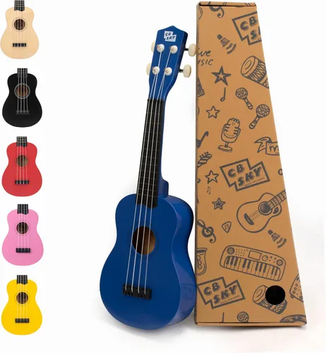 Vista 10 de Ukelele soprano 21"/53cm para niños, principiantes y estudiantes (negro)