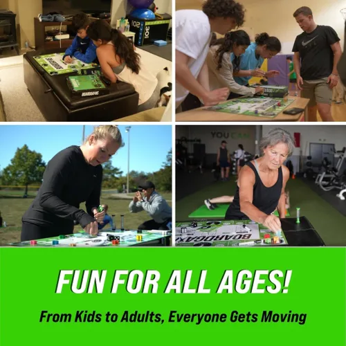 Vista 8 de BoardGains Pro - Juego de mesa de fitness Maestros, entrenadores y padres de PE Uso para entrenamientos grupales, ejercicio en casa y educación