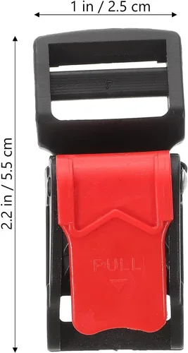 Vista 2 de Kit de 10 hebillas de liberación rápida para casco, adaptador de correa de barbilla de acero inoxidable con trinquete, casco de motocicleta, casco