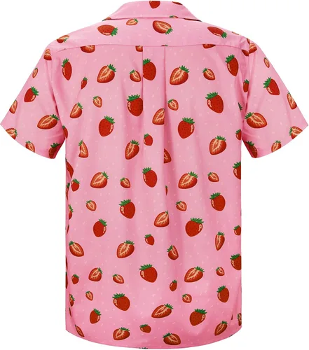 Vista 36 de Camisa hawaiana para hombre, con estampado floral, cómoda, con botones, casual, manga corta, ropa de playa para hombre