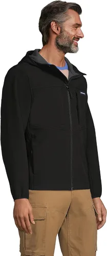 Vista 3 de Lands' End Chaqueta de vellón elástica Softshell para hombre