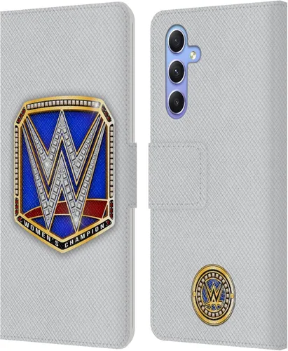 Vista 42 de Head Case Designs Officially Licensed WWE Cruiserweight Champion Title Belts Leather Wallet Case Compatible with Samsung Galaxy A07 4G Campeón