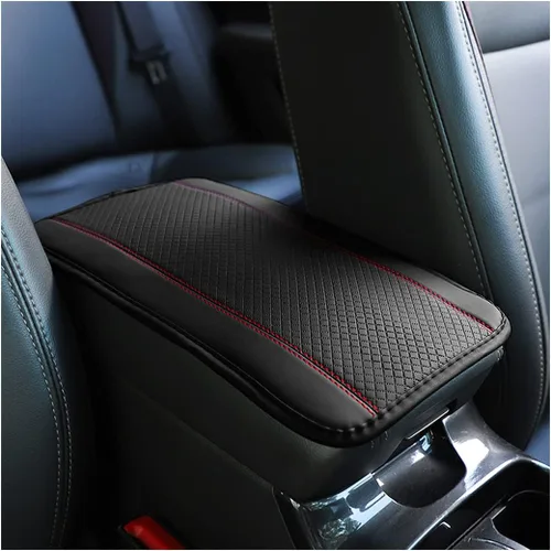 Vista 10 de 8sanlione - Tapete de almacenamiento para reposabrazos de automóvil, funda de cuero de fibra para consola central de automóvil, accesorios para Beige