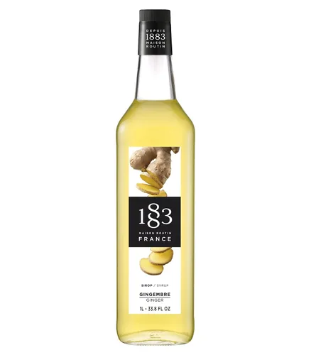 Vista 28 de 1883 Jarabe de Amaretto para bebidas, fabricado en Francia, botella de plástico de 1 litro