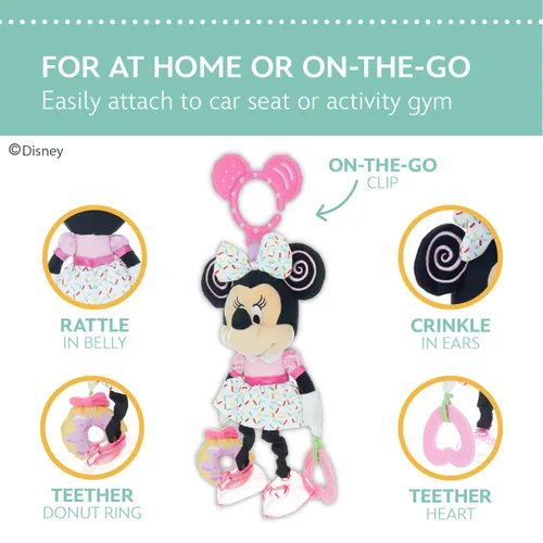 Vista 3 de Kids Preferred Disney juguete de actividades para bebé , Minnie Mouse