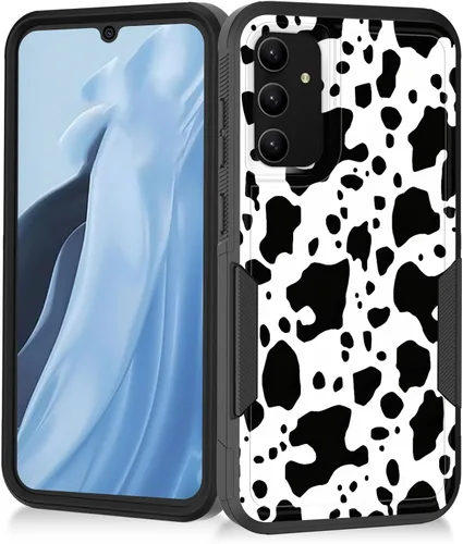 Vista 89 de Funda para Galaxy A14 5G, resistente de doble capa híbrida de policarbonato duro, goma suave, a prueba de golpes, funda protectora resistente