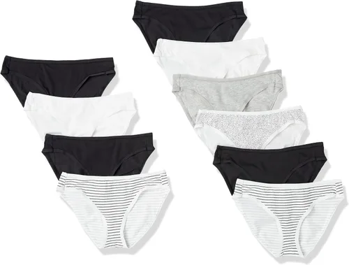 Vista 40 de Amazon Essentials Ropa interior de bikini de algodón y elastano para mujer (disponible en tallas grandes)
