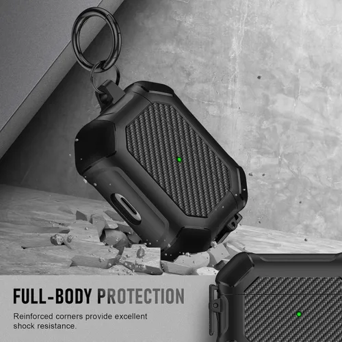 Vista 4 de Maxjoy Funda para AirPods Pro 3 (2025), funda protectora rígida compatible con Airpods Pro de 3ª generación con kit de limpiador de llavero