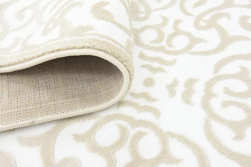 Vista 19 de Unique Loom Rushmore Collection Johnson - Alfombra rectangular de 5 pies 1 pulgada x 8 pies, color blanco nieve/beige