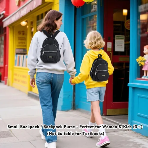 Vista 6 de AOTIAN Mini nailon impermeable mujeres Mochilas Casual ligera fuerte pequeño packback Daypack para las niñas Ciclismo Senderismo camping viajes al