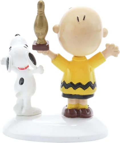 Vista 4 de Department 56 Peanuts Village Accessories Charlie Brown Breaks 100 - Figura de 2.18 pulgadas, multicolor