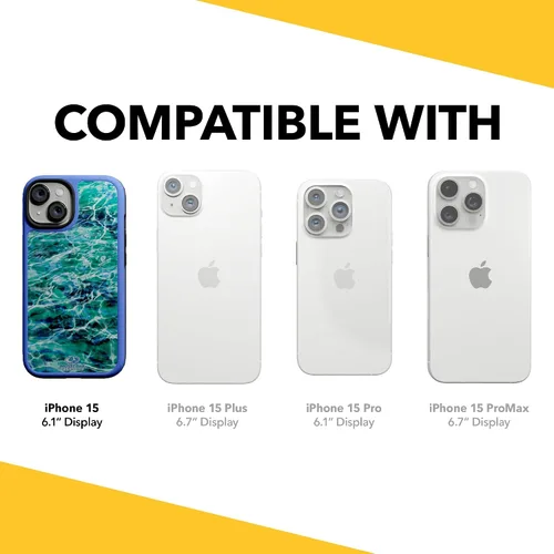 Vista 2 de cellhelmet Fortitude - Funda para iPhone 15 Compatible con MagSafe Doble Protección Certificado contra Caídas Funda Resistente a Golpes