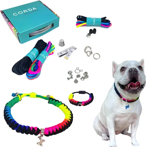 Vista 13 de CORDA Crafts - Kit de cuerda de paracaídas - Accesorios completos para hacer collar de perro y pulsera a juego del dueño - Tutorial en video fácil
