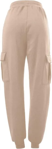 Vista 4 de Pantalones cargo para hombre, holgados, de moda, atléticos, casuales, rectos, con múltiples bolsillos