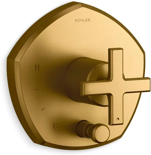 Vista 17 de KOHLER K- TS27043-3-BV Occasion™ RITE-TEMP VALVE TRIM, vibrante bronce cepillado