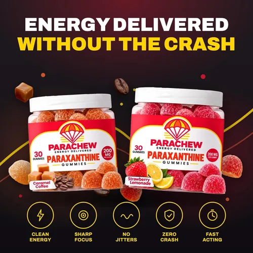Vista 8 de Gomitas energéticas de paraxantina con limonada de fresa