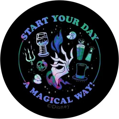 Vista 3 de Disney Los villanos comienzan tu día de una manera mágica PopSockets intercambiables PopGrip