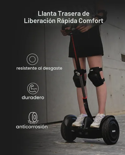 Vista 4 de stio Neumático cómodo para GoKart Pro eléctrico y Gokart Kit de neumáticos traseros, compatible con Ninebot de Segway S-MAX Auto Balance Scooter