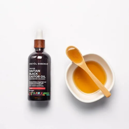Vista 4 de KREYÒL ESSENCE Trío de crecimiento del cabello con aceite de ricino negro haitiano