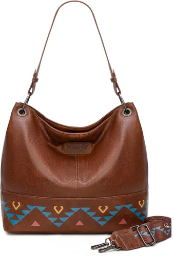 Vista 139 de Wrangler Hobo - Bolsas para mujer de cuero vegano con asa superior, bolsos de hombro y bolsos