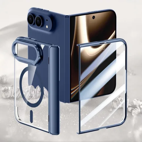 Vista 2 de Funda transparente compatible con iPhone Duo (negro)