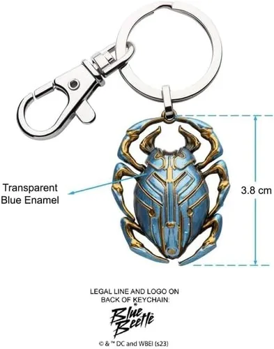 Vista 5 de Blue Beetle Film - Escarabajo esmaltado 3D oficial de DC Comics BLUE BEETLE