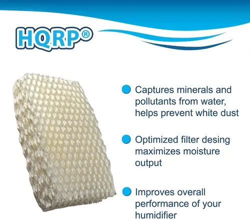 Vista 3 de HQRP Filtro de mecha humidificador compatible con ProCare PCCM-832N PCCM-840 Humidificador de niebla fría, AC813 PCWF813 PCWF813 PCWF813-24 repuesto
