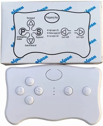 Vista 5 de weelye RX29 12V Enchufe de cuatro lados para niños con control remoto Bluetooth 2.4G Bluetooth y accesorios de receptor para niños, piezas