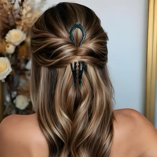 Vista 6 de 4 horquillas para el cabello para mujer, horquilla francesa en forma de U, horquilla francesa para el cabello, accesorios elegantes para el cabello