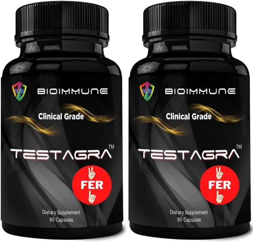 Vista 9 de BioImmune TESTAGRA Potenciador de testosterona para hombres. Concentrado 10 veces - 90 cápsulas - Aumenta la fuerza muscular magra de impulso. Saw