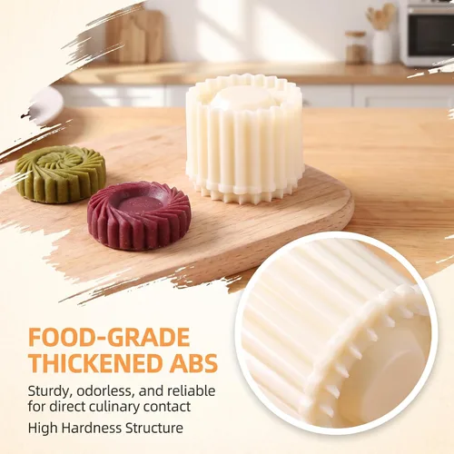 Vista 3 de Molde creativo de repostería de doble extremo, molde de pastelería de doble cara 2 en 1, herramienta de hornear ABS para postres caseros, pastelería