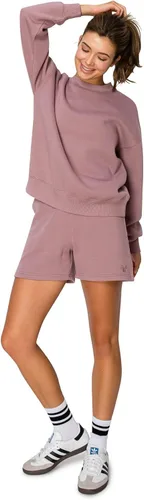 Vista 26 de Cali1850 Sudadera Cloud Nine Fleece Crew para mujer, ajuste relajado, cuello acanalado, puños y dobladillo