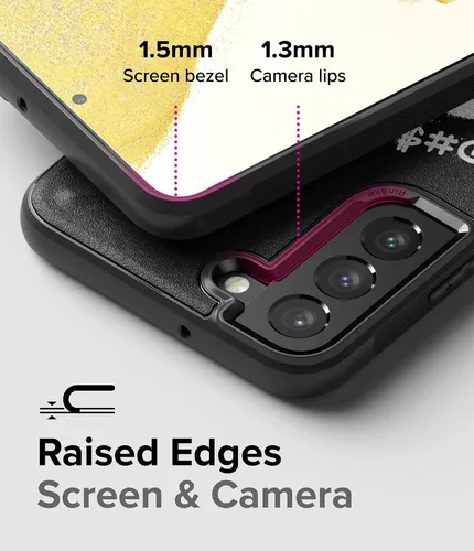 Vista 4 de Ringke Onyx - Funda protectora para teléfono compatible con Samsung Galaxy S22 Plus 5G (2022), diseño impreso, resistente, resistente, duradero, a