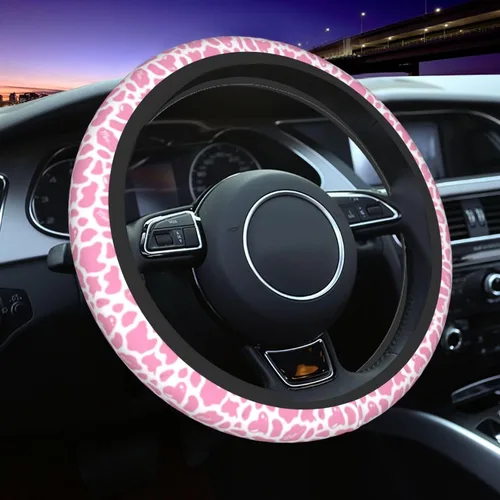 Vista 24 de Funda para Volante de Azulejos Mexicanos Coloridos Accesorios de Automóvil Lindos para Mujeres Niñas Femenino Universal 15 Pulgadas Neopreno