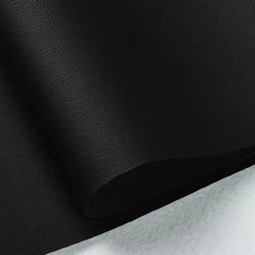 Vista 3 de Hojas de cuero sintético para manualidades, un rollo de superficie lisa mate, hojas de tela de cuero sólido, 12 x 53 pulgadas (11.8 in x 53.1 in)